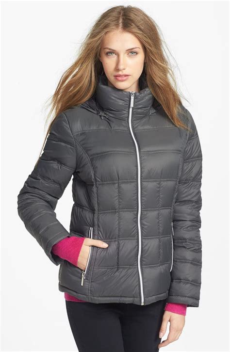 michael kors packable down coat 3x|Michael Kors removable hood coats.